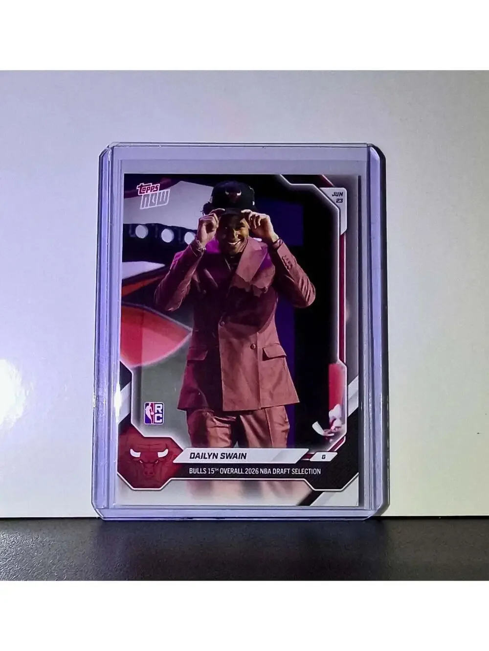 Dailyn Swain Rookie 2026-27 Topps NBA Draft #DSWA Card Chicago Bulls